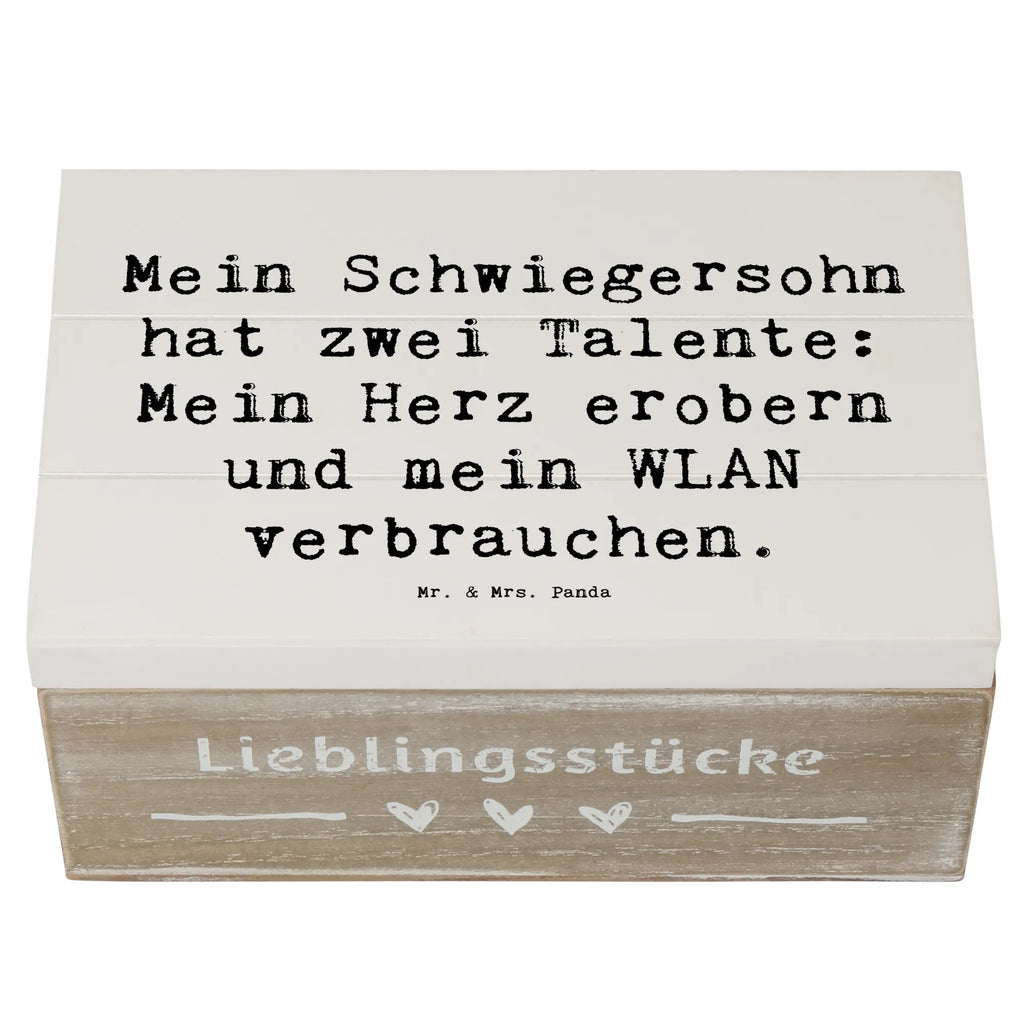 Holzkiste Spruch Schwiegersohn Talente Geschenkdose, Kiste, XXL, Erinnerungskiste, Schatulle, Dekokiste, Holzkiste, Aufbewahrungsbox, Truhe, Geschenkbox, Schatzkiste, Erinnerungsbox, Familie, Vatertag, Muttertag, Bruder, Schwester, Mama, Papa, Oma, Opa