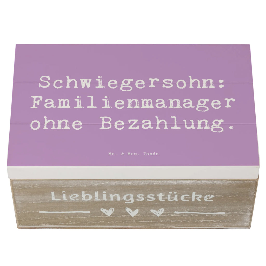 Holzkiste Spruch Schwiegersohn Manager Truhe, Kiste, Dekokiste, Schatulle, Schatzkiste, Geschenkdose, Erinnerungskiste, Geschenkbox, XXL, Aufbewahrungsbox, Erinnerungsbox, Holzkiste, Familie, Vatertag, Muttertag, Bruder, Schwester, Mama, Papa, Oma, Opa