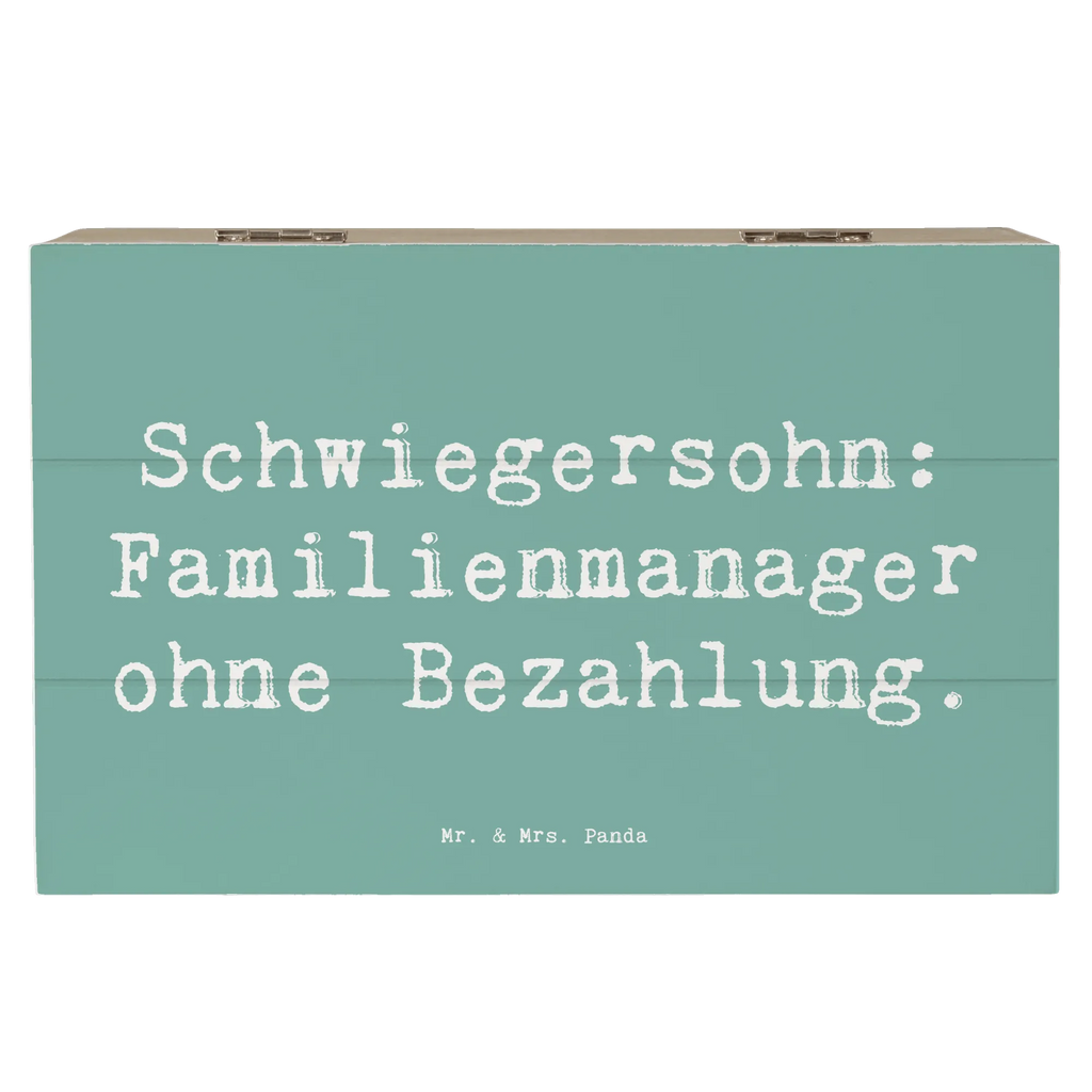 Holzkiste Spruch Schwiegersohn Manager Truhe, Kiste, Dekokiste, Schatulle, Schatzkiste, Geschenkdose, Erinnerungskiste, Geschenkbox, XXL, Aufbewahrungsbox, Erinnerungsbox, Holzkiste, Familie, Vatertag, Muttertag, Bruder, Schwester, Mama, Papa, Oma, Opa