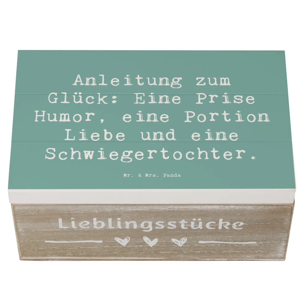 Wooden chest Saying Anleitung zum Glück: Eine Prise Humor, eine Portion Liebe und eine Schwiegertochter. Aufbewahrungsbox, aufbewahrungskisten, Aufbewahrungsbox aus Holz, truhe holz, kiste holz, holztruhen, box holz, Holzkiste, Holzboxen, Holzbox mit Deckel, Holzbox, holzschachtel, holzschatulle, Aufbewahrungsbox Holz, Holztruhe, aufbewahrungsboxen, Holzkisten, Schatulle, Holz Aufbewahrungsbox, Aufbewahrungskiste, aufbewahrungstruhe, holzkästchen, Holzkiste mit Deckel, Box aus Holz, aufbewahrungskiste mit deckel, Familie, Mama, Schwester, Opa, Bruder, Vatertag, Papa, Muttertag, Oma