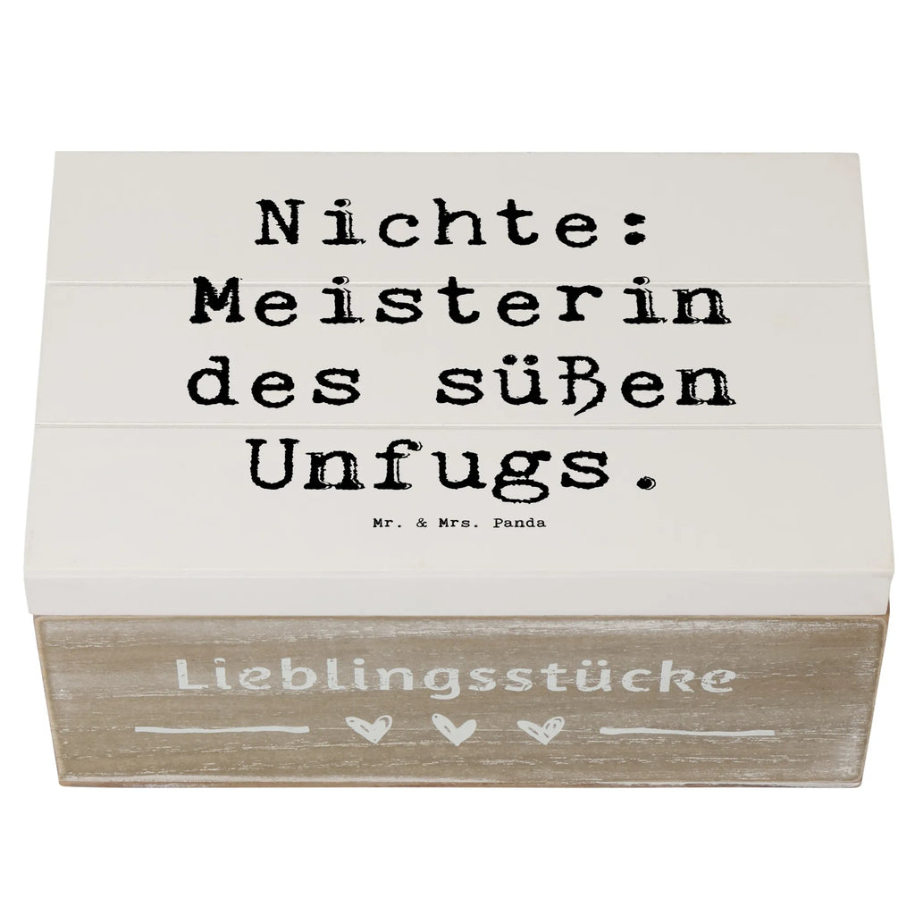 Holzkiste Spruch Nichte Meisterin Kiste, XXL, Schatulle, Geschenkbox, Truhe, Schatzkiste, Erinnerungsbox, Aufbewahrungsbox, Dekokiste, Geschenkdose, Erinnerungskiste, Holzkiste, Familie, Vatertag, Muttertag, Bruder, Schwester, Mama, Papa, Oma, Opa