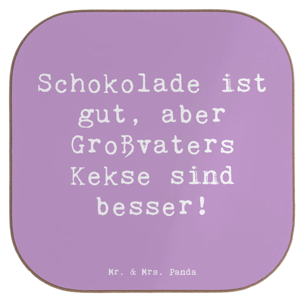 Square coaster Saying Schokolade ist gut, aber Großvaters Kekse sind besser! Untersetzer, Bierdeckel, Glasuntersetzer, Untersetzer Gläser, Getränkeuntersetzer, Untersetzer aus Holz, Untersetzer für Gläser, Korkuntersetzer, Untersetzer Holz, Holzuntersetzer, Tassen Untersetzer, Untersetzer Design, Familie, Vatertag, Muttertag, Bruder, Schwester, Mama, Papa, Oma, Opa