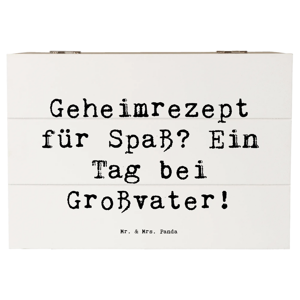 Holzkiste Spruch Tag bei Großvater Erinnerungsbox, Dekokiste, Truhe, Erinnerungskiste, XXL, Geschenkdose, Holzkiste, Aufbewahrungsbox, Geschenkbox, Schatulle, Kiste, Schatzkiste, Familie, Vatertag, Muttertag, Bruder, Schwester, Mama, Papa, Oma, Opa