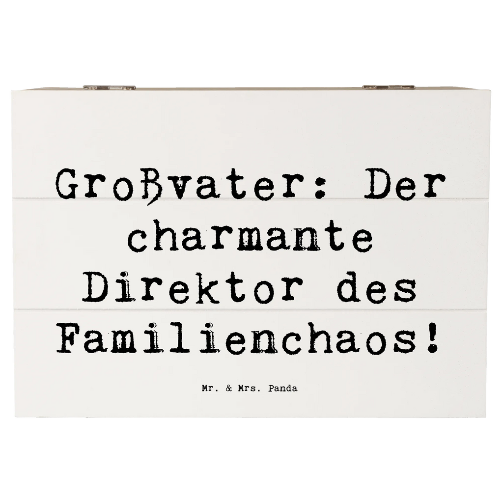 Holzkiste Spruch Großvater Direktor Aufbewahrungsbox, Geschenkdose, Geschenkbox, Schatzkiste, Holzkiste, XXL, Erinnerungsbox, Erinnerungskiste, Truhe, Kiste, Schatulle, Dekokiste, Familie, Vatertag, Muttertag, Bruder, Schwester, Mama, Papa, Oma, Opa