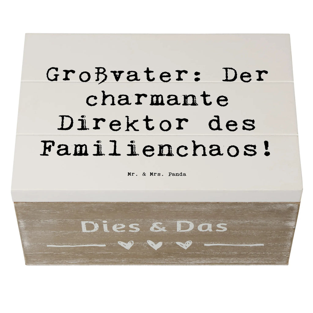 Holzkiste Spruch Großvater Direktor Aufbewahrungsbox, Geschenkdose, Geschenkbox, Schatzkiste, Holzkiste, XXL, Erinnerungsbox, Erinnerungskiste, Truhe, Kiste, Schatulle, Dekokiste, Familie, Vatertag, Muttertag, Bruder, Schwester, Mama, Papa, Oma, Opa