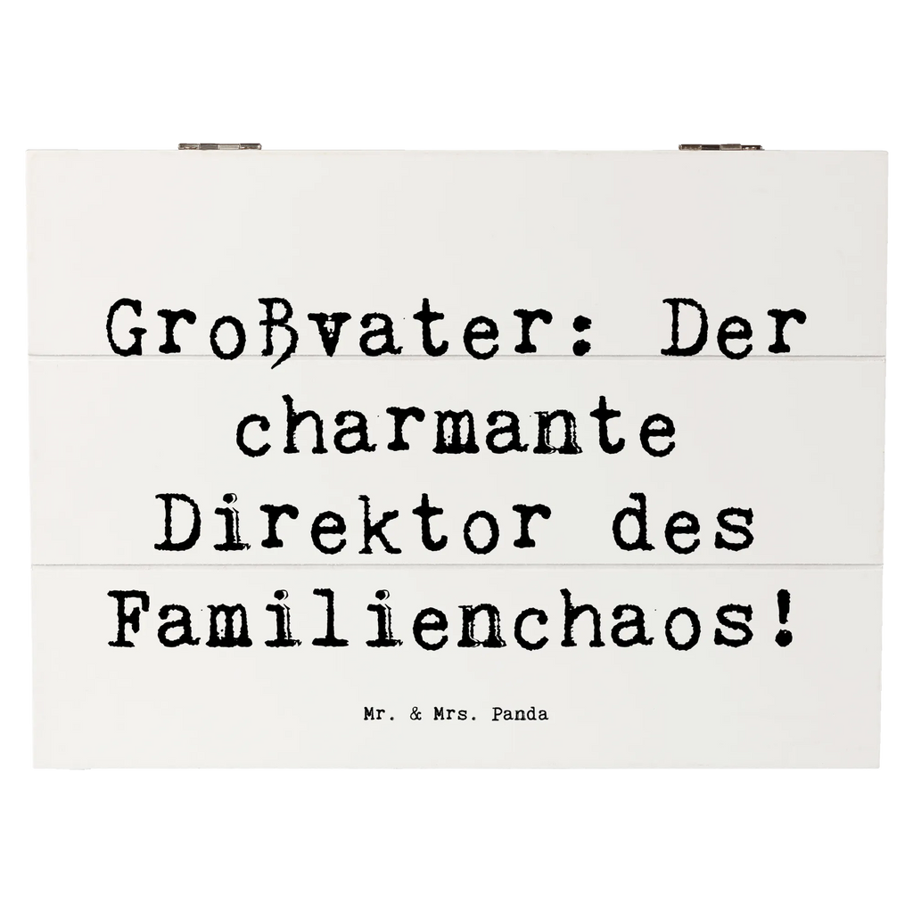 Holzkiste Spruch Großvater Direktor Aufbewahrungsbox, Geschenkdose, Geschenkbox, Schatzkiste, Holzkiste, XXL, Erinnerungsbox, Erinnerungskiste, Truhe, Kiste, Schatulle, Dekokiste, Familie, Vatertag, Muttertag, Bruder, Schwester, Mama, Papa, Oma, Opa