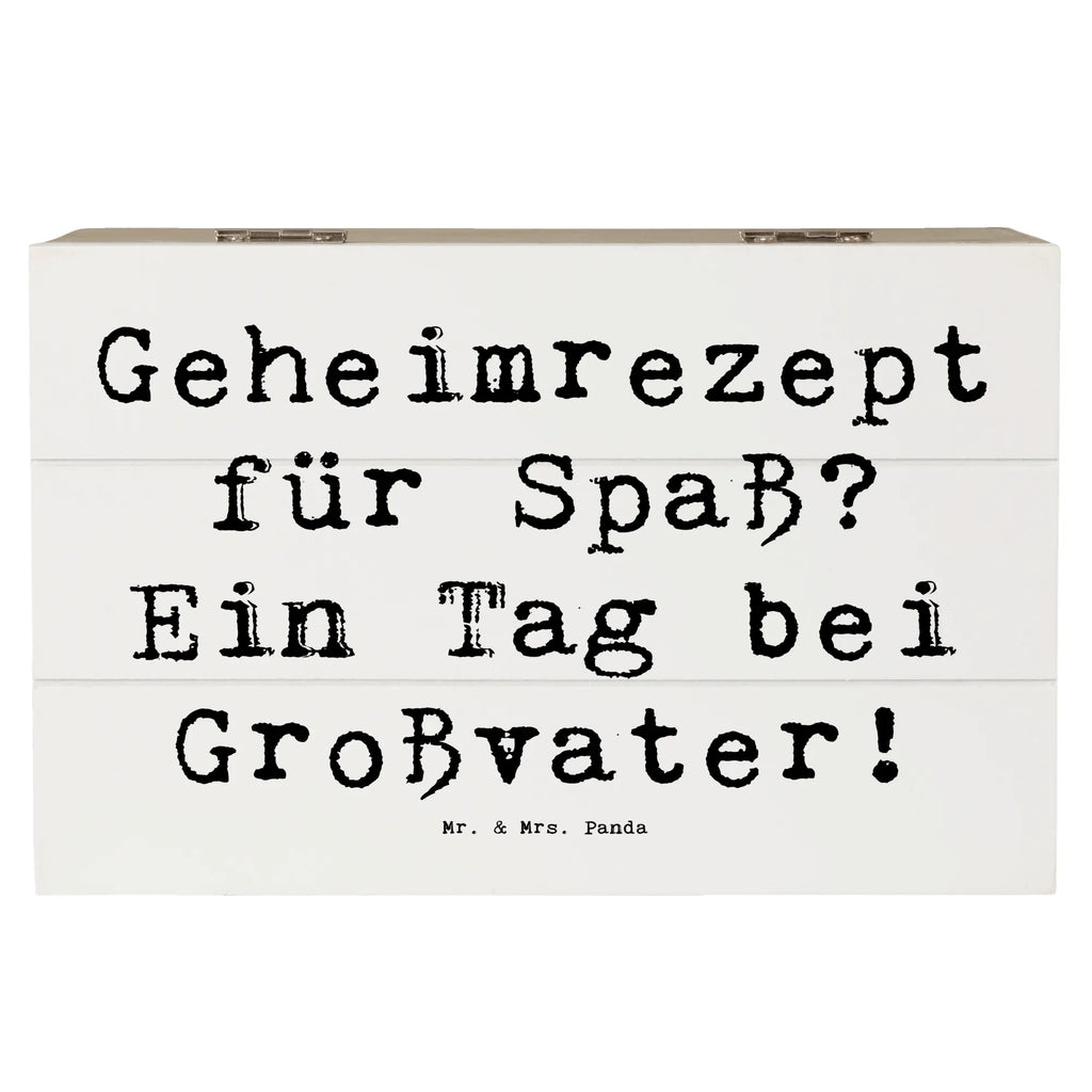 Holzkiste Spruch Tag bei Großvater Erinnerungsbox, Dekokiste, Truhe, Erinnerungskiste, XXL, Geschenkdose, Holzkiste, Aufbewahrungsbox, Geschenkbox, Schatulle, Kiste, Schatzkiste, Familie, Vatertag, Muttertag, Bruder, Schwester, Mama, Papa, Oma, Opa