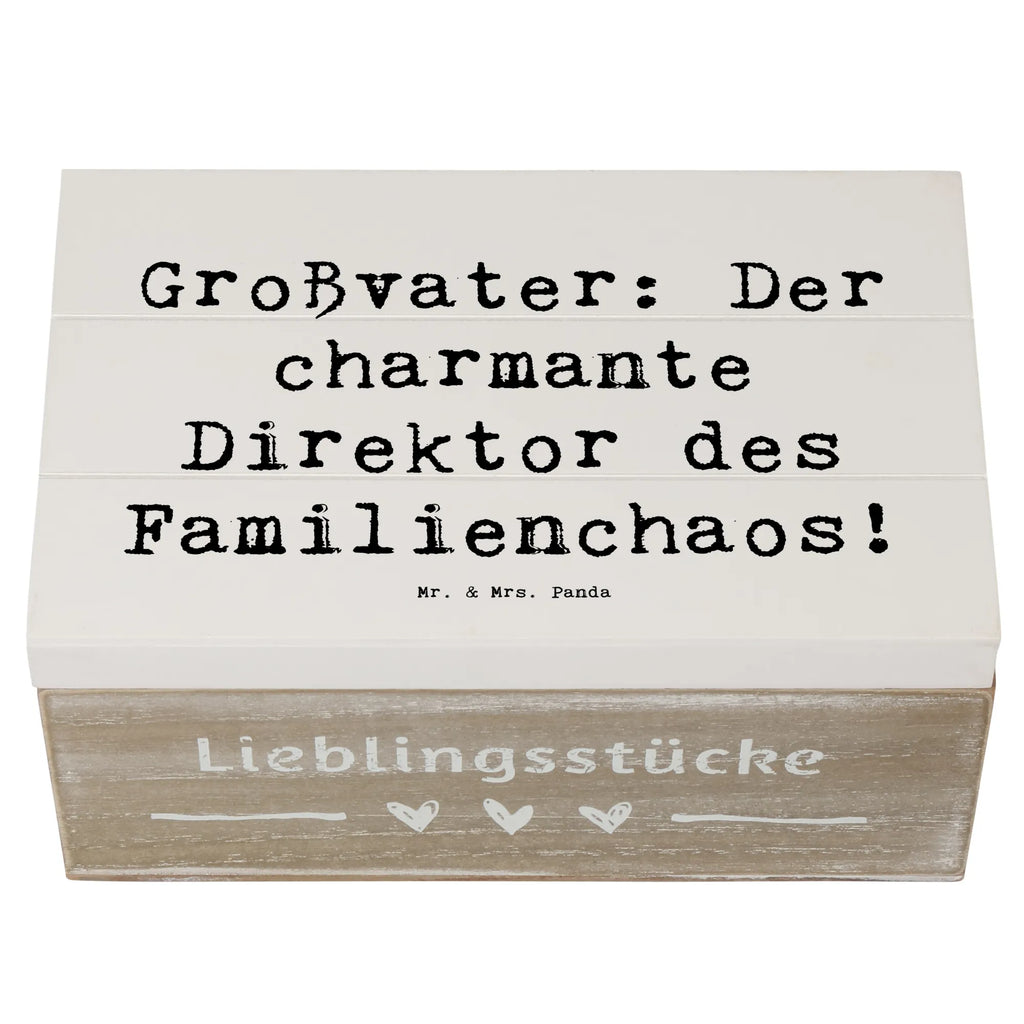 Holzkiste Spruch Großvater Direktor Aufbewahrungsbox, Geschenkdose, Geschenkbox, Schatzkiste, Holzkiste, XXL, Erinnerungsbox, Erinnerungskiste, Truhe, Kiste, Schatulle, Dekokiste, Familie, Vatertag, Muttertag, Bruder, Schwester, Mama, Papa, Oma, Opa
