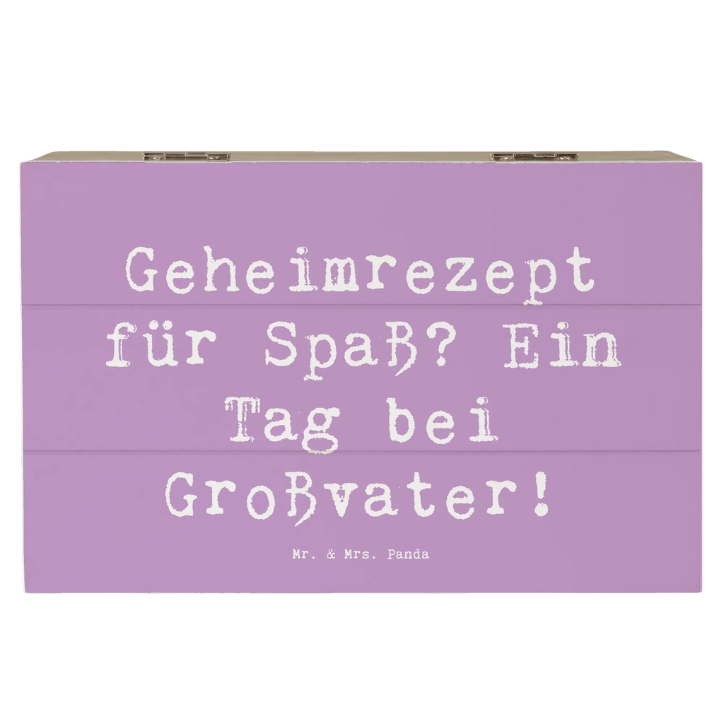 Holzkiste Spruch Tag bei Großvater Erinnerungsbox, Dekokiste, Truhe, Erinnerungskiste, XXL, Geschenkdose, Holzkiste, Aufbewahrungsbox, Geschenkbox, Schatulle, Kiste, Schatzkiste, Familie, Vatertag, Muttertag, Bruder, Schwester, Mama, Papa, Oma, Opa