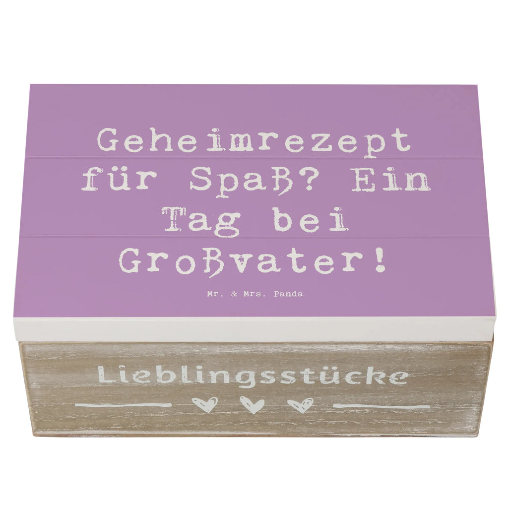 Holzkiste Spruch Tag bei Großvater Erinnerungsbox, Dekokiste, Truhe, Erinnerungskiste, XXL, Geschenkdose, Holzkiste, Aufbewahrungsbox, Geschenkbox, Schatulle, Kiste, Schatzkiste, Familie, Vatertag, Muttertag, Bruder, Schwester, Mama, Papa, Oma, Opa