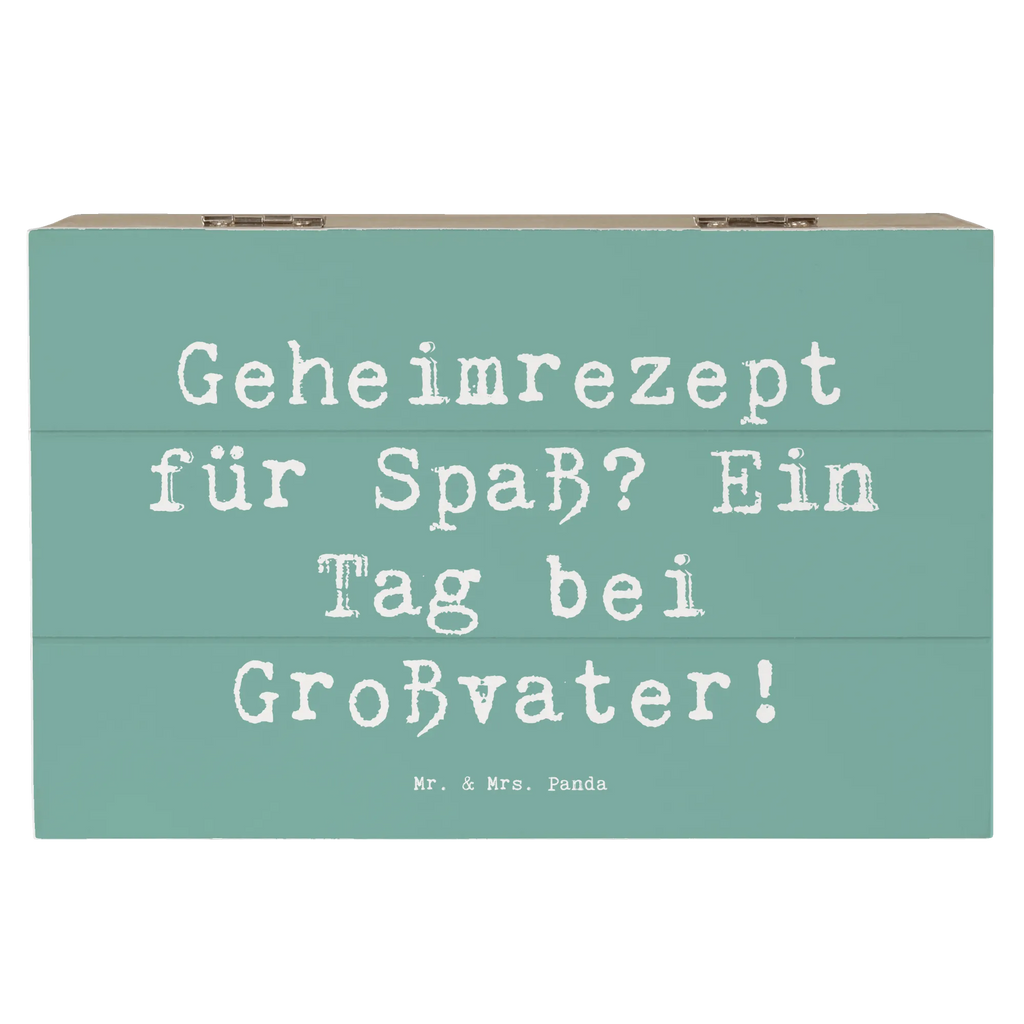Holzkiste Spruch Tag bei Großvater Erinnerungsbox, Dekokiste, Truhe, Erinnerungskiste, XXL, Geschenkdose, Holzkiste, Aufbewahrungsbox, Geschenkbox, Schatulle, Kiste, Schatzkiste, Familie, Vatertag, Muttertag, Bruder, Schwester, Mama, Papa, Oma, Opa