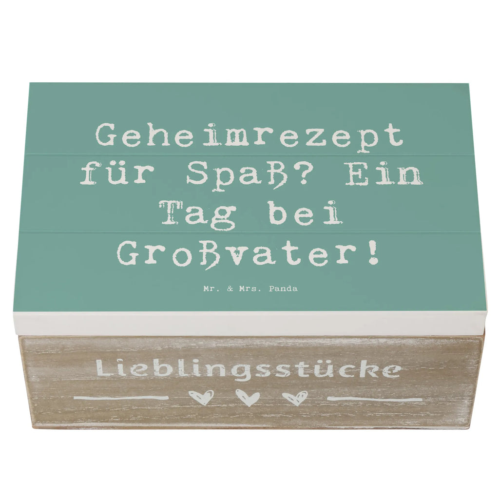 Holzkiste Spruch Tag bei Großvater Erinnerungsbox, Dekokiste, Truhe, Erinnerungskiste, XXL, Geschenkdose, Holzkiste, Aufbewahrungsbox, Geschenkbox, Schatulle, Kiste, Schatzkiste, Familie, Vatertag, Muttertag, Bruder, Schwester, Mama, Papa, Oma, Opa