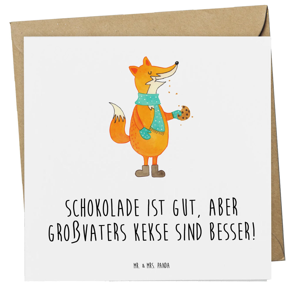 Deluxe Card Schokolade ist gut, aber Großvaters Kekse sind besser! Hochzeitskarte, Einladungskarte, Grußkarte, Klappkarte, Geburtstagskarte, Karte, Hochwertige Grußkarte, Hochwertige Klappkarte, Glückwunschkarte, Familie, Vatertag, Muttertag, Bruder, Schwester, Mama, Papa, Oma, Opa