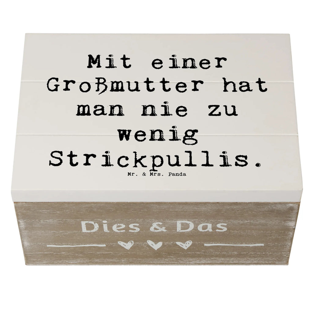 Holzkiste Spruch Großmutter Strickpullis Schatzkiste, Truhe, Aufbewahrungsbox, Kiste, Erinnerungskiste, Geschenkdose, Erinnerungsbox, Geschenkbox, Dekokiste, Holzkiste, Schatulle, XXL, Familie, Vatertag, Muttertag, Bruder, Schwester, Mama, Papa, Oma, Opa