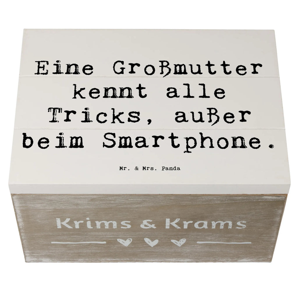 Holzkiste Spruch Großmutter Tricks Kiste, Holzkiste, Erinnerungskiste, Dekokiste, Geschenkdose, Erinnerungsbox, Aufbewahrungsbox, Truhe, Schatzkiste, Schatulle, Geschenkbox, XXL, Familie, Vatertag, Muttertag, Bruder, Schwester, Mama, Papa, Oma, Opa