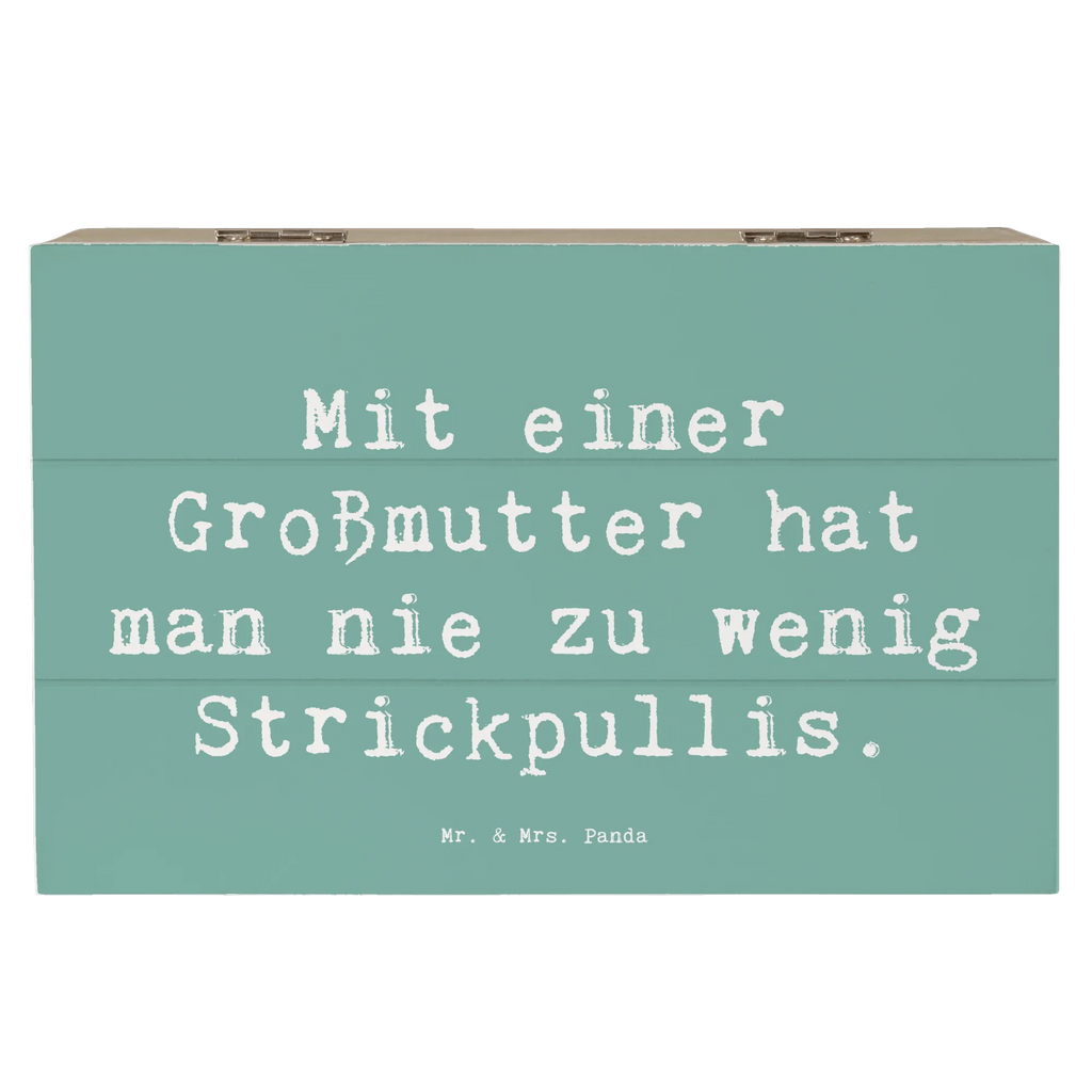 Holzkiste Spruch Großmutter Strickpullis Schatzkiste, Truhe, Aufbewahrungsbox, Kiste, Erinnerungskiste, Geschenkdose, Erinnerungsbox, Geschenkbox, Dekokiste, Holzkiste, Schatulle, XXL, Familie, Vatertag, Muttertag, Bruder, Schwester, Mama, Papa, Oma, Opa