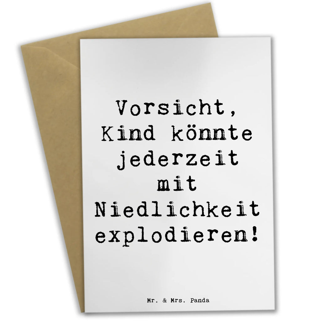 Grußkarte Spruch Explodierendes Kind Klappkarte, Glückwunschkarte, Einladungskarte, Geburtstagskarte, Ansichtskarten, Hochzeitskarte, Grußkarte, Karte, Familie, Vatertag, Muttertag, Bruder, Schwester, Mama, Papa, Oma, Opa