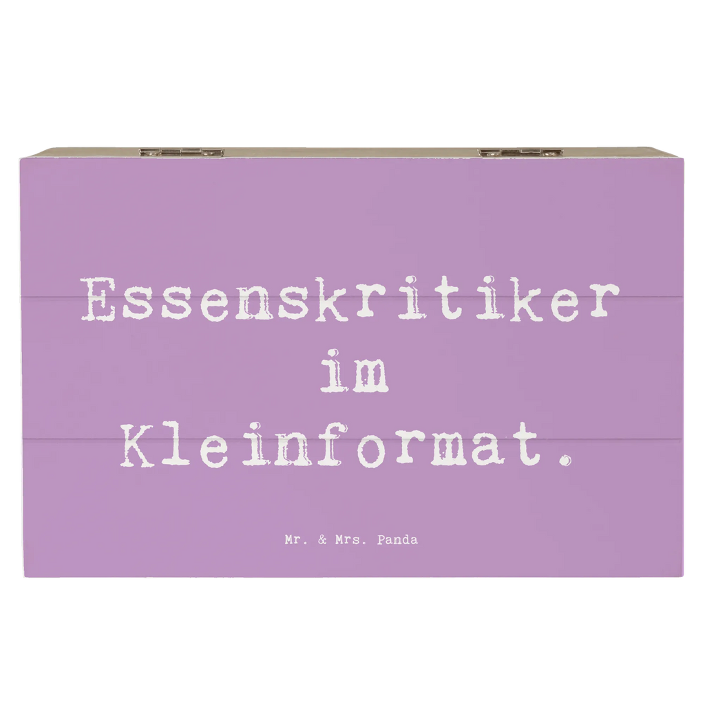 Wooden chest Saying Essenskritiker im Kleinformat. Geschenkdose, Dekokiste, Schatulle, XXL, Schatzkiste, Erinnerungskiste, Erinnerungsbox, Aufbewahrungsbox, Geschenkbox, Holzkiste, Truhe, Kiste, Familie, Vatertag, Muttertag, Bruder, Schwester, Mama, Papa, Oma, Opa