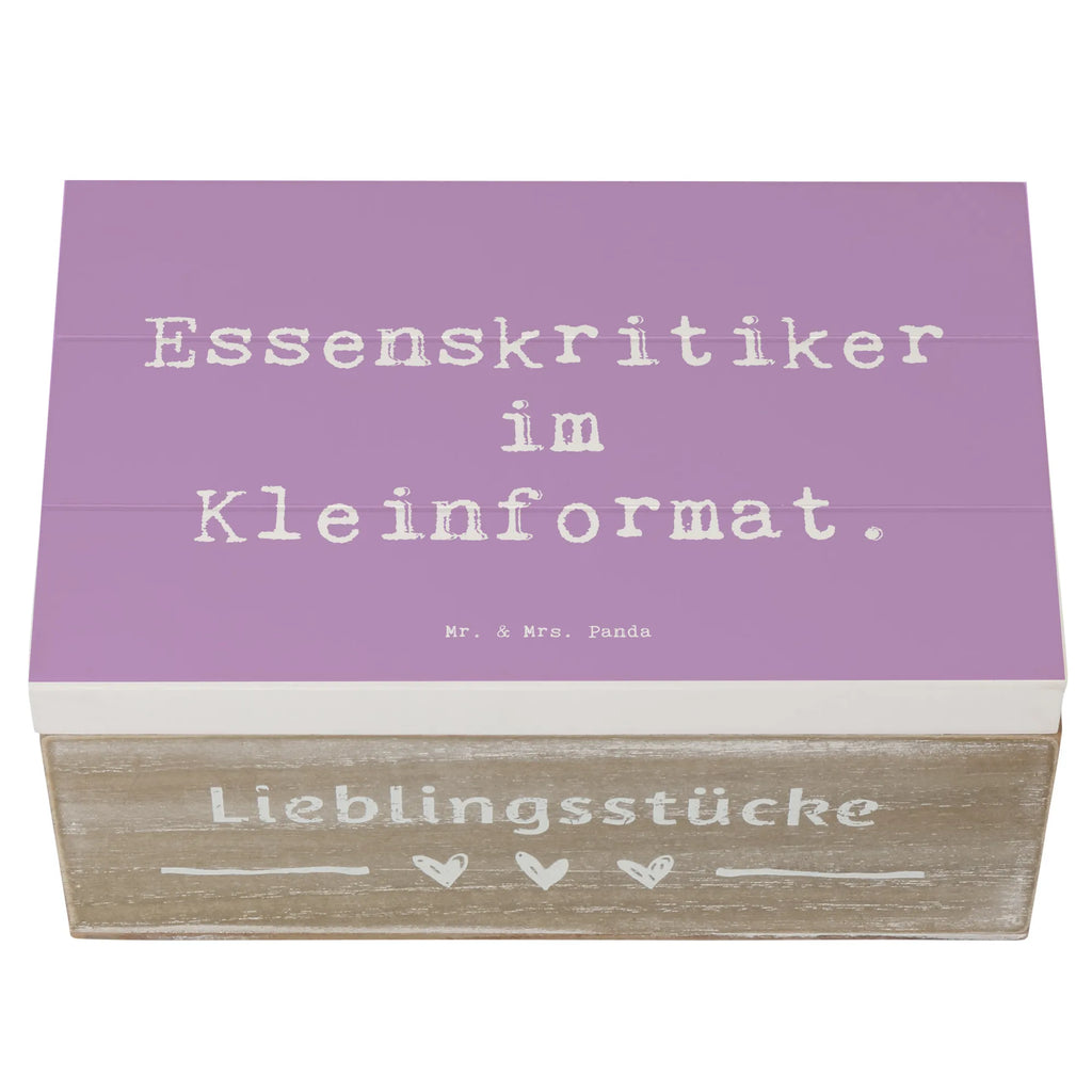 Wooden chest Saying Essenskritiker im Kleinformat. Geschenkdose, Dekokiste, Schatulle, XXL, Schatzkiste, Erinnerungskiste, Erinnerungsbox, Aufbewahrungsbox, Geschenkbox, Holzkiste, Truhe, Kiste, Familie, Vatertag, Muttertag, Bruder, Schwester, Mama, Papa, Oma, Opa