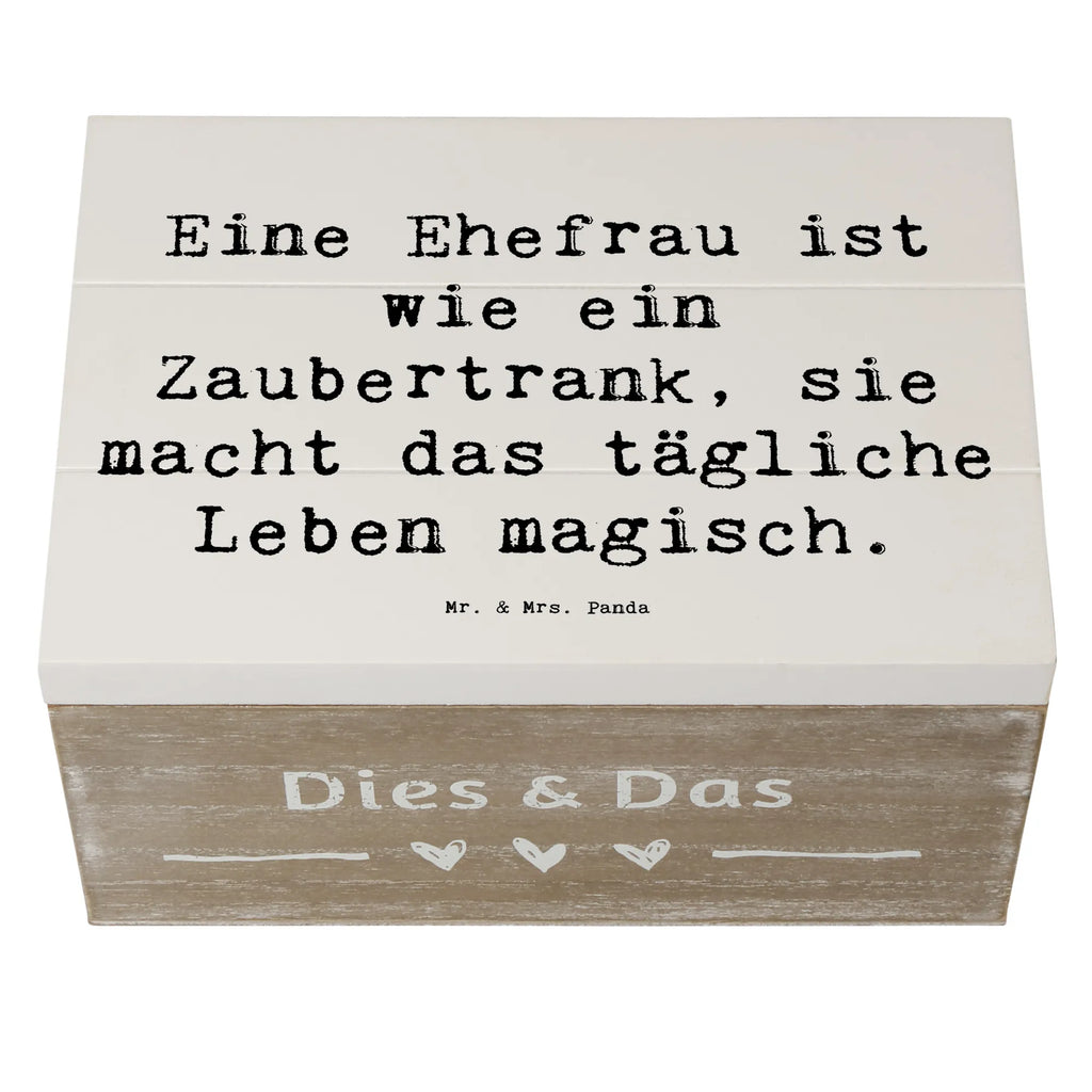 Holzkiste Spruch Magische Ehefrau Erinnerungsbox, Aufbewahrungsbox, Erinnerungskiste, Schatzkiste, Kiste, Geschenkbox, Holzkiste, Geschenkdose, XXL, Truhe, Dekokiste, Schatulle, Familie, Vatertag, Muttertag, Bruder, Schwester, Mama, Papa, Oma, Opa