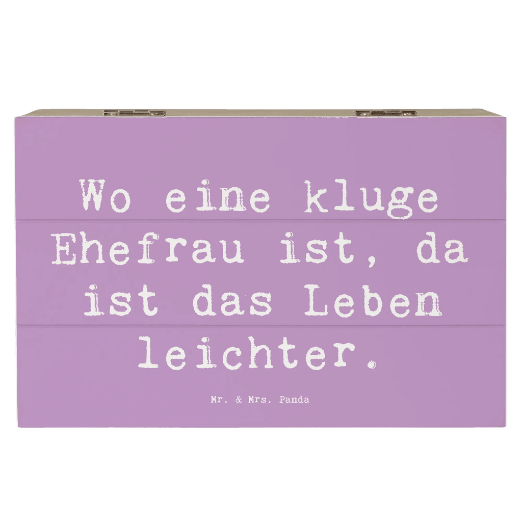 Holzkiste Spruch Kluge Ehefrau Geschenkdose, Erinnerungskiste, Erinnerungsbox, Schatulle, Dekokiste, Holzkiste, Schatzkiste, XXL, Geschenkbox, Aufbewahrungsbox, Kiste, Truhe, Familie, Vatertag, Muttertag, Bruder, Schwester, Mama, Papa, Oma, Opa