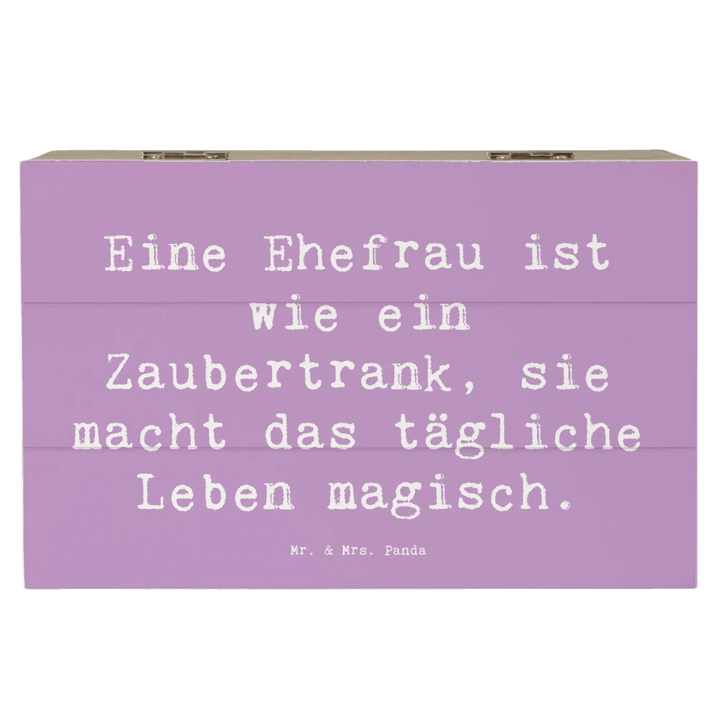 Holzkiste Spruch Magische Ehefrau Erinnerungsbox, Aufbewahrungsbox, Erinnerungskiste, Schatzkiste, Kiste, Geschenkbox, Holzkiste, Geschenkdose, XXL, Truhe, Dekokiste, Schatulle, Familie, Vatertag, Muttertag, Bruder, Schwester, Mama, Papa, Oma, Opa