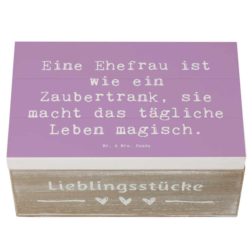 Holzkiste Spruch Magische Ehefrau Erinnerungsbox, Aufbewahrungsbox, Erinnerungskiste, Schatzkiste, Kiste, Geschenkbox, Holzkiste, Geschenkdose, XXL, Truhe, Dekokiste, Schatulle, Familie, Vatertag, Muttertag, Bruder, Schwester, Mama, Papa, Oma, Opa