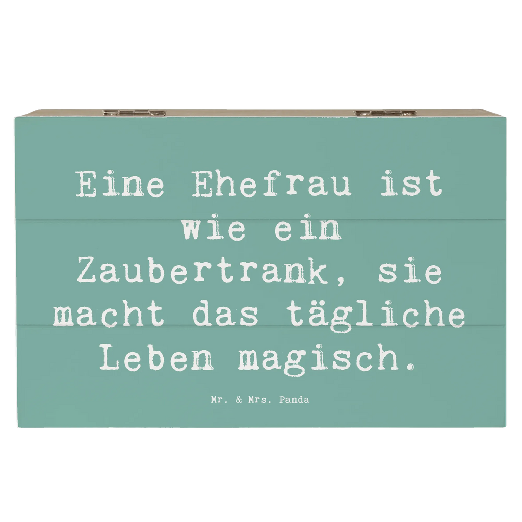 Holzkiste Spruch Magische Ehefrau Erinnerungsbox, Aufbewahrungsbox, Erinnerungskiste, Schatzkiste, Kiste, Geschenkbox, Holzkiste, Geschenkdose, XXL, Truhe, Dekokiste, Schatulle, Familie, Vatertag, Muttertag, Bruder, Schwester, Mama, Papa, Oma, Opa