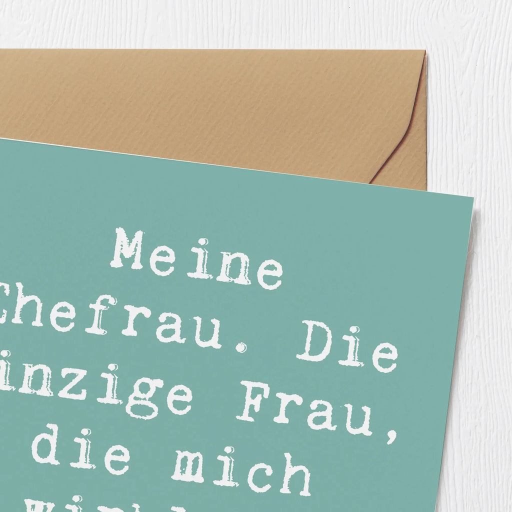 Deluxe Karte Spruch Ehefrau Verständnis Karte, Einladungskarte, Glückwunschkarte, Klappkarte, Hochzeitskarte, Grußkarte, Geburtstagskarte, Hochwertige Klappkarte, Hochwertige Grußkarte, Familie, Vatertag, Muttertag, Bruder, Schwester, Mama, Papa, Oma, Opa