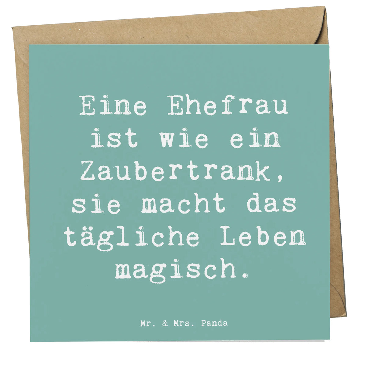 Deluxe Karte Spruch Magische Ehefrau Grußkarte, anlasskarte, doppelkarte, Glückwunschkarte, faltkarte, Klappkarte, Opa, Vatertag, Oma, Papa, Bruder, Mama, Schwester, Muttertag, Familie
