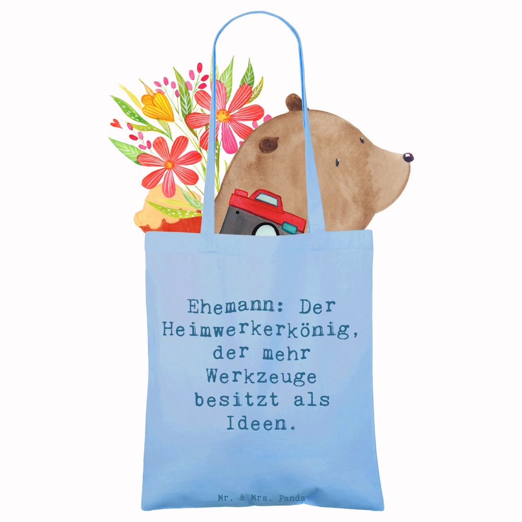 Tragetasche Spruch Ehemann Heimwerker Stofftasche, Badetasche, Jutebeutel, Shopper, Strandtasche, Tasche, Laptoptasche, Jutetasche, Einkaufstüte, Tragetasche, Einkaufstasche, Beuteltasche, Schultertasche, Beutel, Stoffbeutel, Umhängetasche, Familie, Vatertag, Muttertag, Bruder, Schwester, Mama, Papa, Oma, Opa