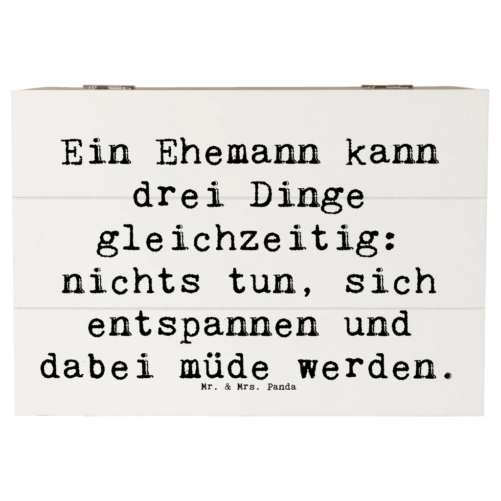 Holzkiste Spruch Ehemann Fähigkeiten Schatulle, XXL, Truhe, Geschenkbox, Erinnerungskiste, Erinnerungsbox, Dekokiste, Geschenkdose, Kiste, Schatzkiste, Holzkiste, Aufbewahrungsbox, Familie, Vatertag, Muttertag, Bruder, Schwester, Mama, Papa, Oma, Opa