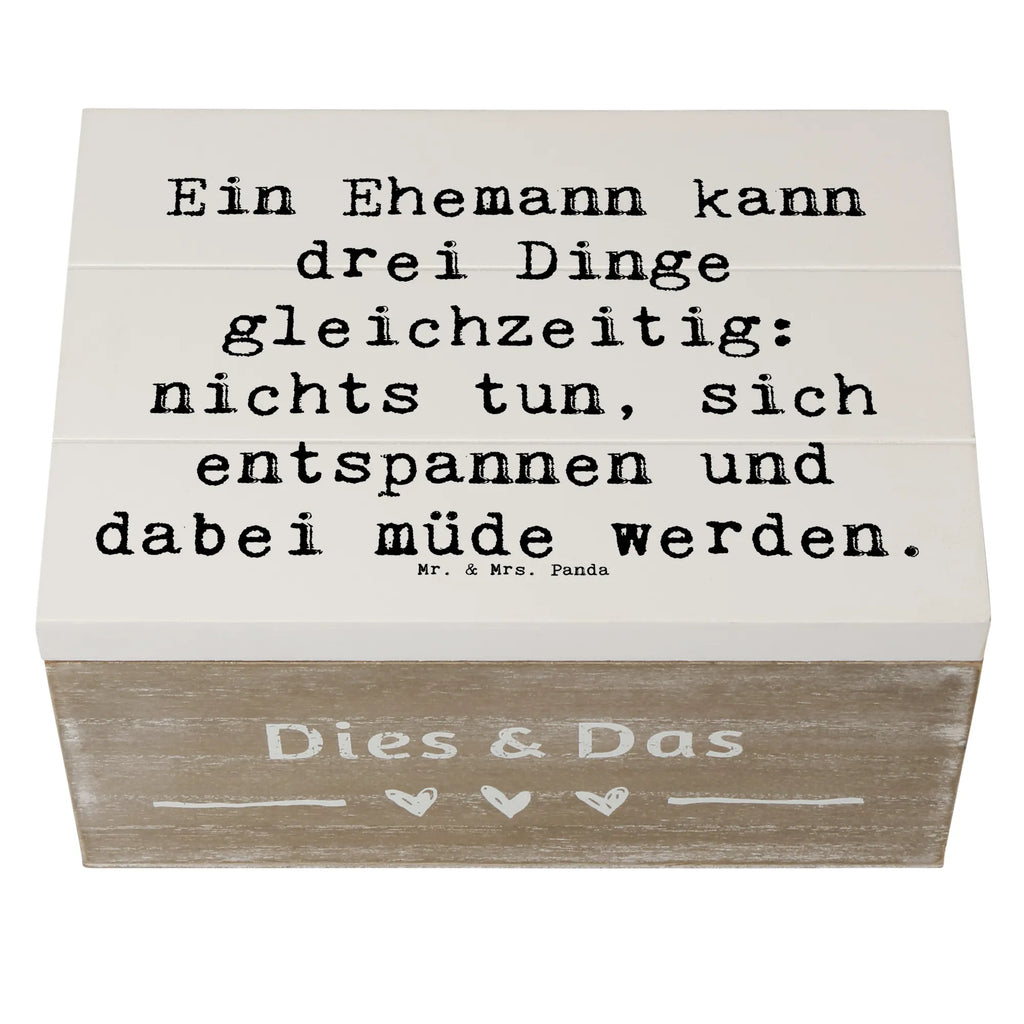 Holzkiste Spruch Ehemann Fähigkeiten Schatulle, XXL, Truhe, Geschenkbox, Erinnerungskiste, Erinnerungsbox, Dekokiste, Geschenkdose, Kiste, Schatzkiste, Holzkiste, Aufbewahrungsbox, Familie, Vatertag, Muttertag, Bruder, Schwester, Mama, Papa, Oma, Opa