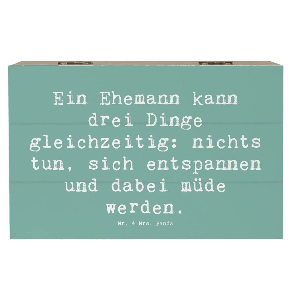 Holzkiste Spruch Ehemann Fähigkeiten Schatulle, XXL, Truhe, Geschenkbox, Erinnerungskiste, Erinnerungsbox, Dekokiste, Geschenkdose, Kiste, Schatzkiste, Holzkiste, Aufbewahrungsbox, Familie, Vatertag, Muttertag, Bruder, Schwester, Mama, Papa, Oma, Opa