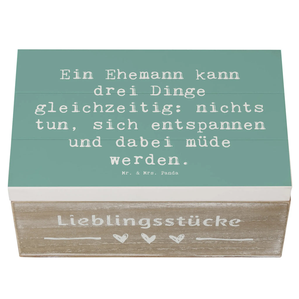 Holzkiste Spruch Ehemann Fähigkeiten Schatulle, XXL, Truhe, Geschenkbox, Erinnerungskiste, Erinnerungsbox, Dekokiste, Geschenkdose, Kiste, Schatzkiste, Holzkiste, Aufbewahrungsbox, Familie, Vatertag, Muttertag, Bruder, Schwester, Mama, Papa, Oma, Opa