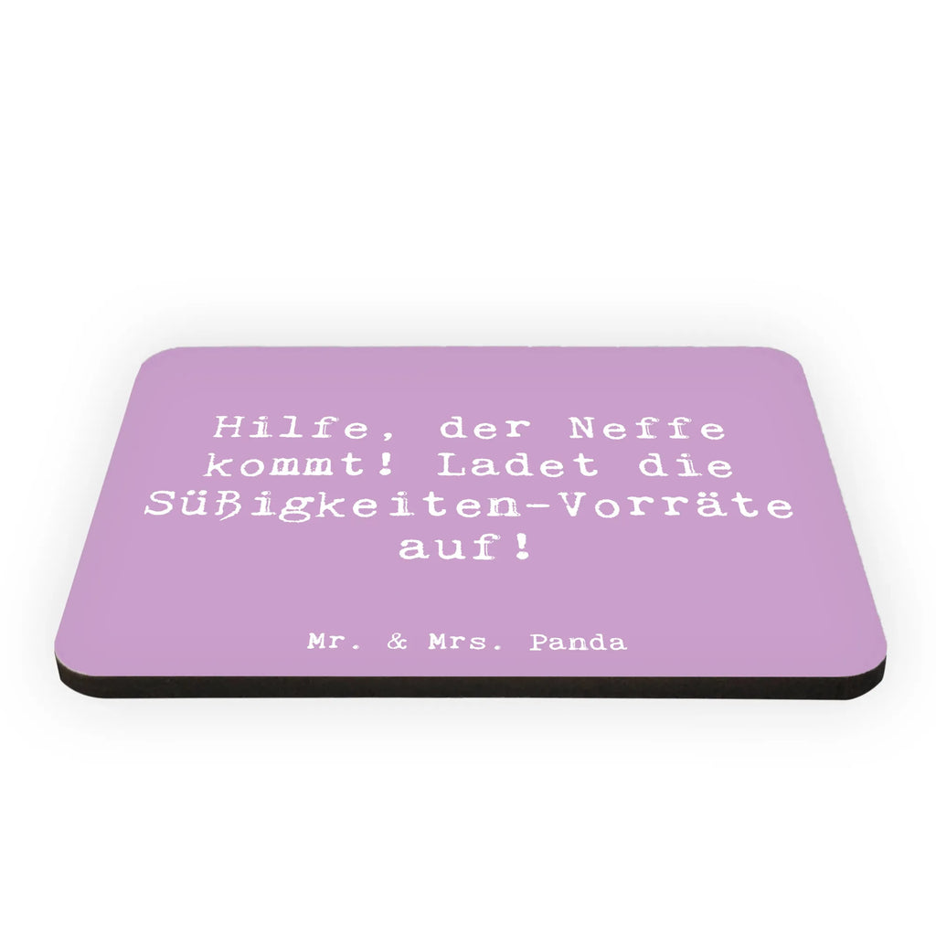 Magnet Saying Hilfe, der Neffe kommt! Ladet die Süßigkeiten-Vorräte auf! Kühlschrankmagnet, Pinnwandmagnet, Souvenir Magnet, Motivmagnete, Dekomagnet, Whiteboard Magnet, Notiz Magnet, Kühlschrank Dekoration, Familie, Vatertag, Muttertag, Bruder, Schwester, Mama, Papa, Oma, Opa