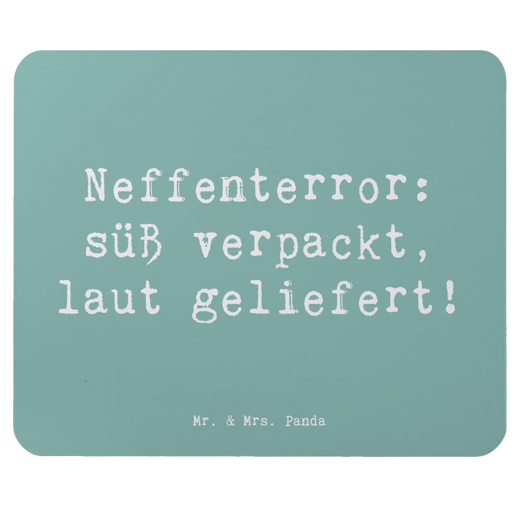 Mouse mat Saying Neffenterror: süß verpackt, laut geliefert! Mousepad, Computer zubehör, Büroausstattung, PC Zubehör, Arbeitszimmer, Mauspad, Einzigartiges Mauspad, Designer Mauspad, Mausunterlage, Mauspad Büro, Familie, Vatertag, Muttertag, Bruder, Schwester, Mama, Papa, Oma, Opa