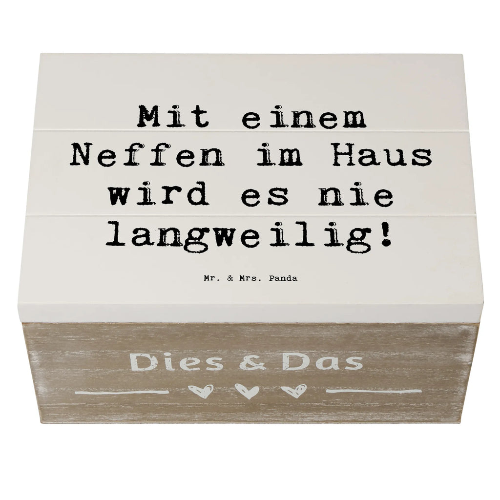 Holzkiste Spruch Neffe Spaß Schatzkiste, Kiste, Aufbewahrungsbox, XXL, Truhe, Geschenkbox, Erinnerungsbox, Schatulle, Geschenkdose, Erinnerungskiste, Dekokiste, Holzkiste, Familie, Vatertag, Muttertag, Bruder, Schwester, Mama, Papa, Oma, Opa