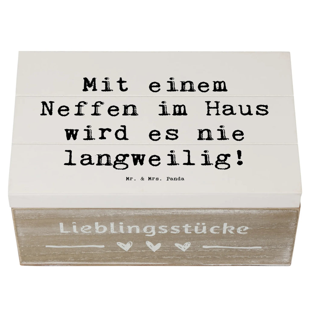 Holzkiste Spruch Neffe Spaß Schatzkiste, Kiste, Aufbewahrungsbox, XXL, Truhe, Geschenkbox, Erinnerungsbox, Schatulle, Geschenkdose, Erinnerungskiste, Dekokiste, Holzkiste, Familie, Vatertag, Muttertag, Bruder, Schwester, Mama, Papa, Oma, Opa