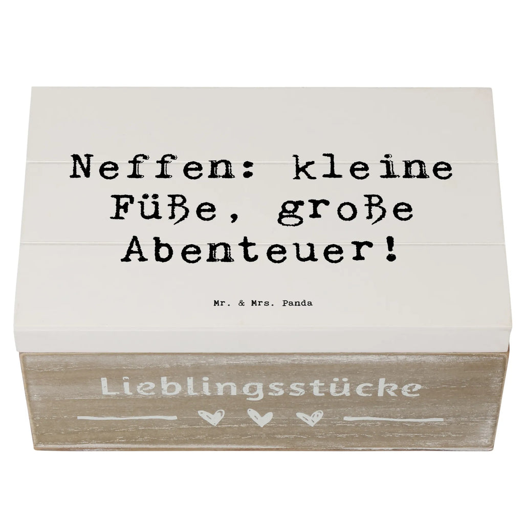 Holzkiste Spruch Neffe Abenteuer Aufbewahrungsbox, Dekokiste, Geschenkdose, Kiste, Geschenkbox, Truhe, XXL, Erinnerungskiste, Schatzkiste, Schatulle, Holzkiste, Erinnerungsbox, Familie, Vatertag, Muttertag, Bruder, Schwester, Mama, Papa, Oma, Opa