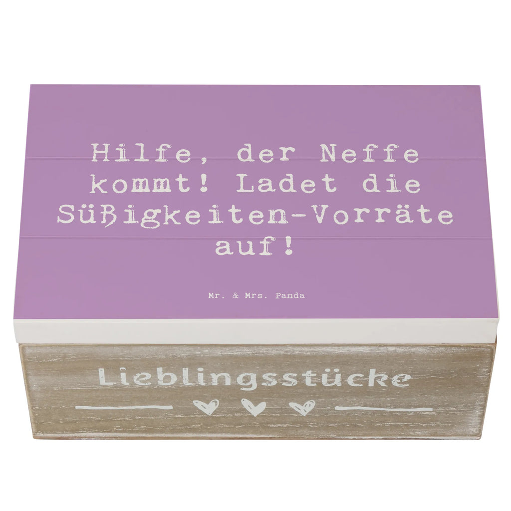 Holzkiste Spruch Neffe Besuch Kiste, Truhe, Schatzkiste, Geschenkbox, Erinnerungsbox, Schatulle, Dekokiste, Aufbewahrungsbox, Erinnerungskiste, Holzkiste, Geschenkdose, XXL, Familie, Vatertag, Muttertag, Bruder, Schwester, Mama, Papa, Oma, Opa