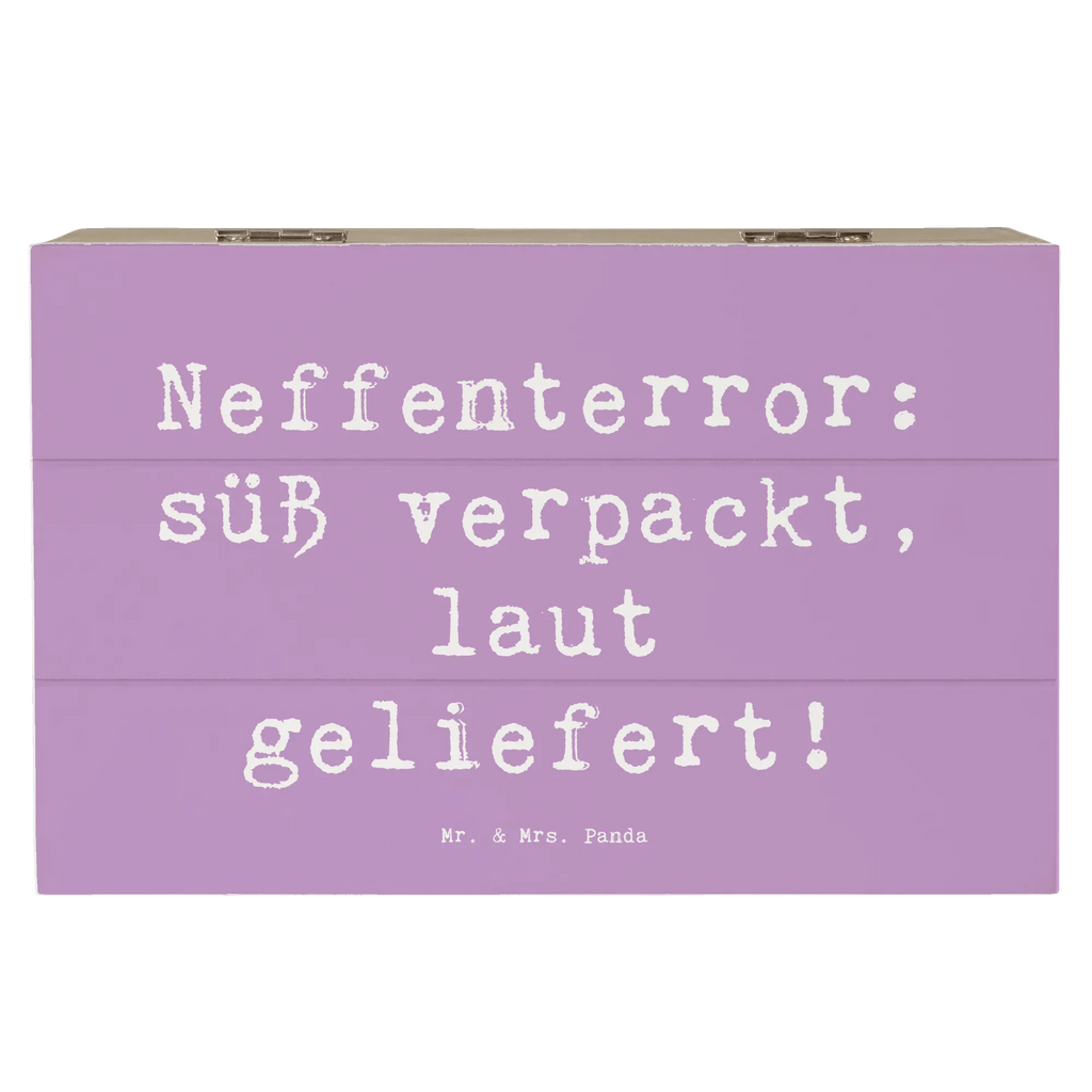 Wooden chest Saying Neffenterror: süß verpackt, laut geliefert! Erinnerungsbox, Schatzkiste, XXL, Aufbewahrungsbox, Erinnerungskiste, Geschenkdose, Dekokiste, Geschenkbox, Schatulle, Kiste, Truhe, Holzkiste, Familie, Vatertag, Muttertag, Bruder, Schwester, Mama, Papa, Oma, Opa