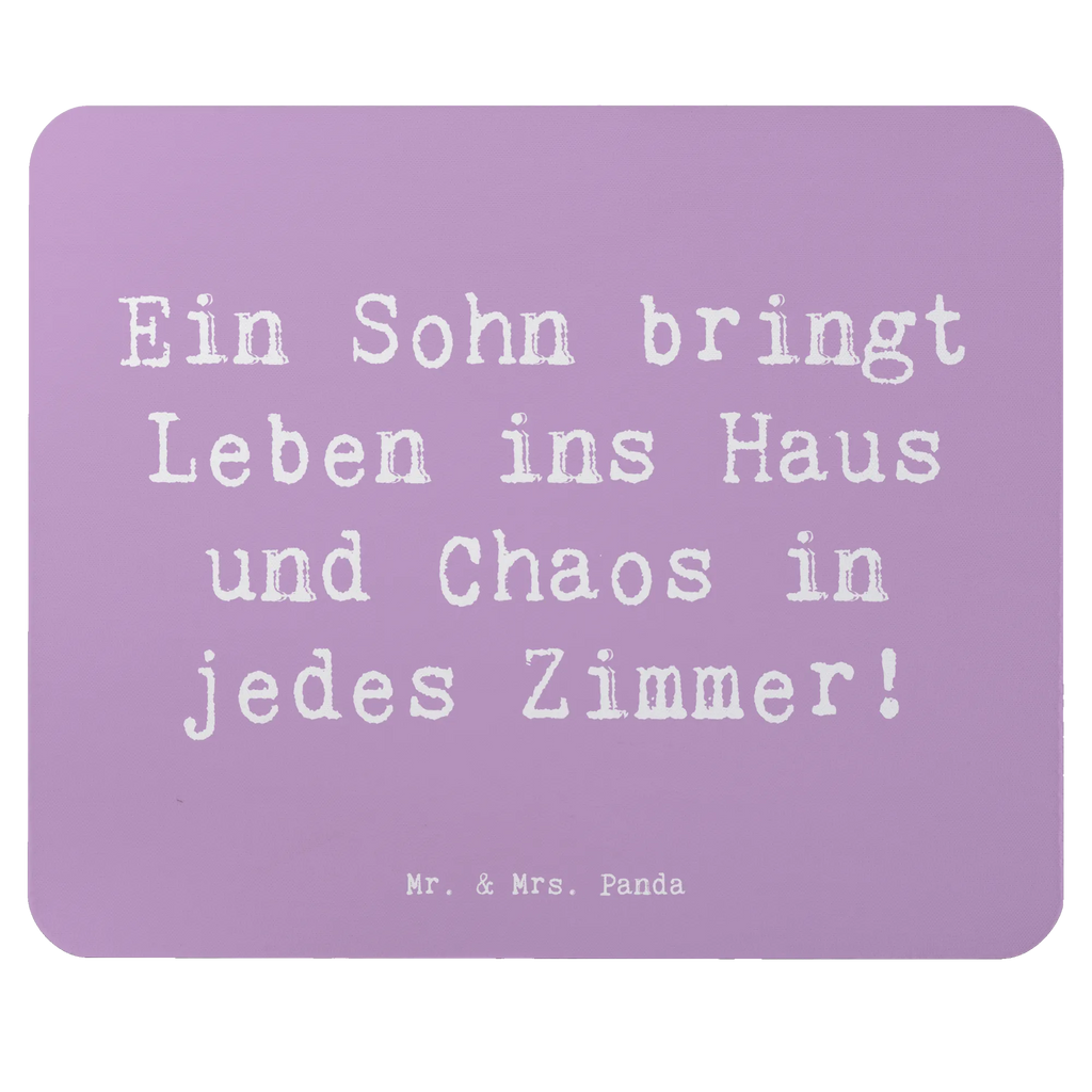 Mouse mat Saying Ein Sohn bringt Leben ins Haus und Chaos in jedes Zimmer! Mousepad, Computer zubehör, Büroausstattung, PC Zubehör, Arbeitszimmer, Mauspad, Einzigartiges Mauspad, Designer Mauspad, Mausunterlage, Mauspad Büro, Familie, Vatertag, Muttertag, Bruder, Schwester, Mama, Papa, Oma, Opa