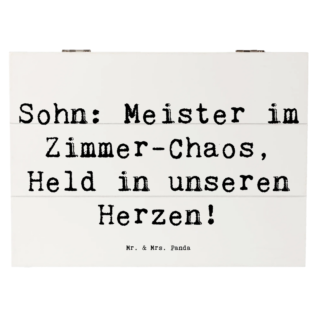 Holzkiste Spruch Sohn Chaosheld Dekokiste, Aufbewahrungsbox, Holzkiste, Schatzkiste, Schatulle, Erinnerungskiste, Geschenkbox, XXL, Geschenkdose, Erinnerungsbox, Kiste, Truhe, Familie, Vatertag, Muttertag, Bruder, Schwester, Mama, Papa, Oma, Opa