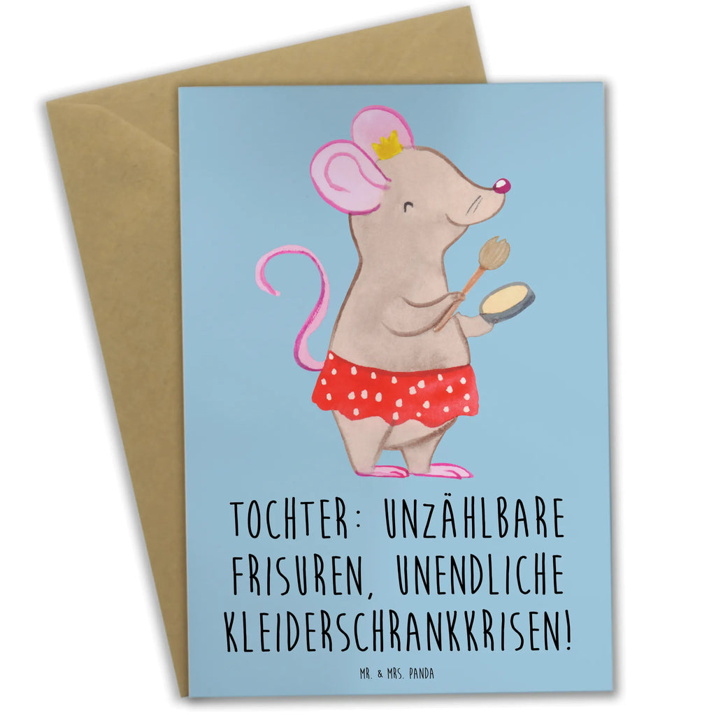 Grußkarte Tochter Mode Karte, Klappkarte, Einladungskarte, Grußkarte, Geburtstagskarte, Hochzeitskarte, Ansichtskarten, Glückwunschkarte, Familie, Vatertag, Muttertag, Bruder, Schwester, Mama, Papa, Oma, Opa