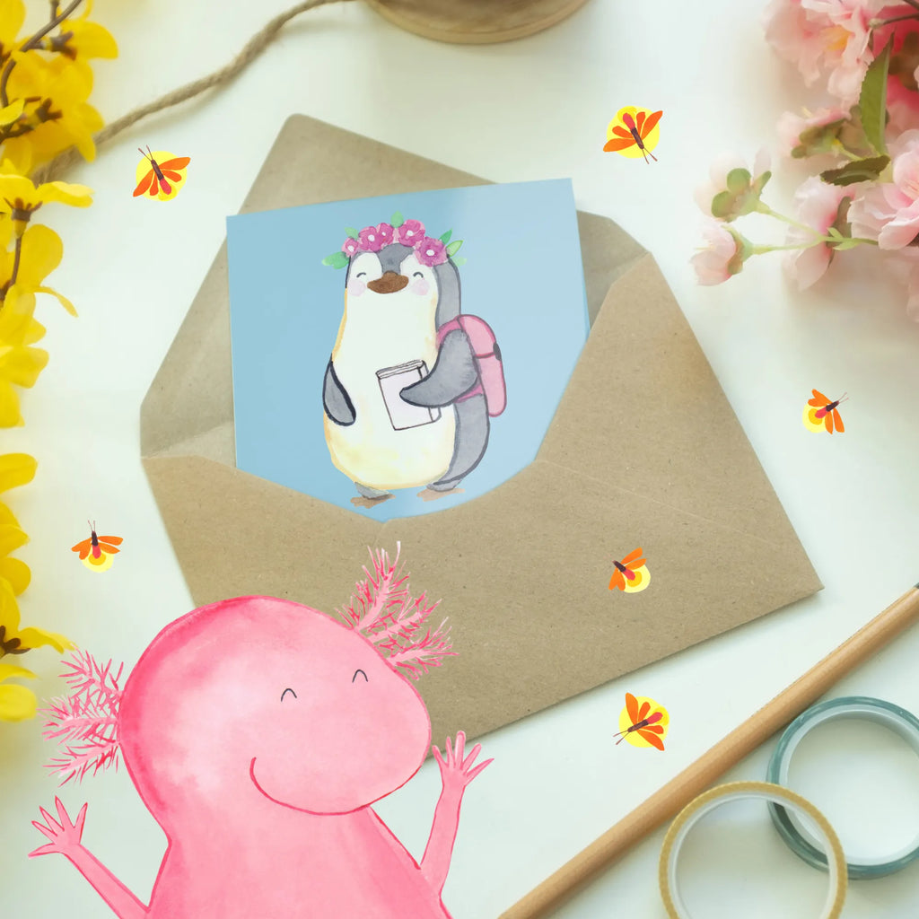 Greetings card Tochter: Expertin im Verlegen von allem, was nicht niet- und nagelfest ist! Klappkarte, Geburtstagskarte, Hochzeitskarte, Ansichtskarten, Einladungskarte, Karte, Grußkarte, Glückwunschkarte, Familie, Vatertag, Muttertag, Bruder, Schwester, Mama, Papa, Oma, Opa