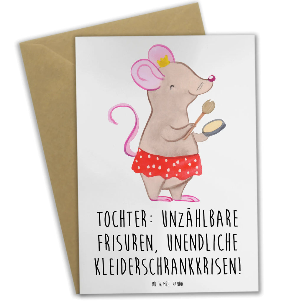Grußkarte Tochter Mode Karte, Klappkarte, Einladungskarte, Grußkarte, Geburtstagskarte, Hochzeitskarte, Ansichtskarten, Glückwunschkarte, Familie, Vatertag, Muttertag, Bruder, Schwester, Mama, Papa, Oma, Opa