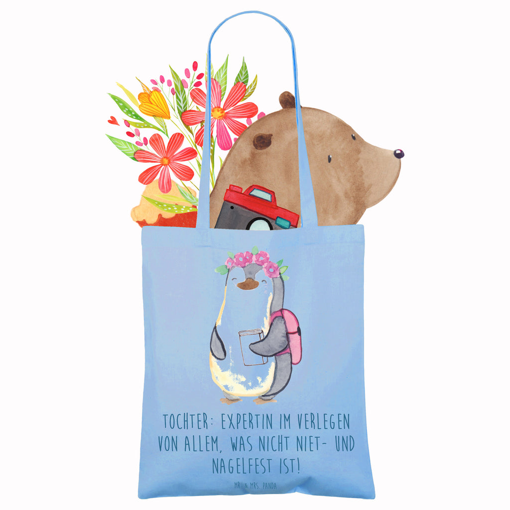 Tragetasche Tochter Expertin Stofftasche, Beutel, Strandtasche, Einkaufstasche, Tragetasche, Tasche, Schultertasche, Laptoptasche, Einkaufstüte, Jutebeutel, Badetasche, Jutetasche, Shopper, Beuteltasche, Umhängetasche, Stoffbeutel, Familie, Vatertag, Muttertag, Bruder, Schwester, Mama, Papa, Oma, Opa