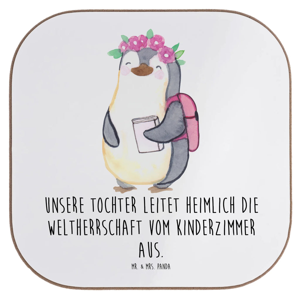 Square coaster Unsere Tochter leitet heimlich die Weltherrschaft vom Kinderzimmer aus. Untersetzer Holz, Untersetzer, Holzuntersetzer, Untersetzer Design, Bierdeckel, Glasuntersetzer, Korkuntersetzer, Untersetzer aus Holz, Untersetzer für Gläser, Untersetzer Gläser, Tassen Untersetzer, Getränkeuntersetzer, Familie, Vatertag, Muttertag, Bruder, Schwester, Mama, Papa, Oma, Opa