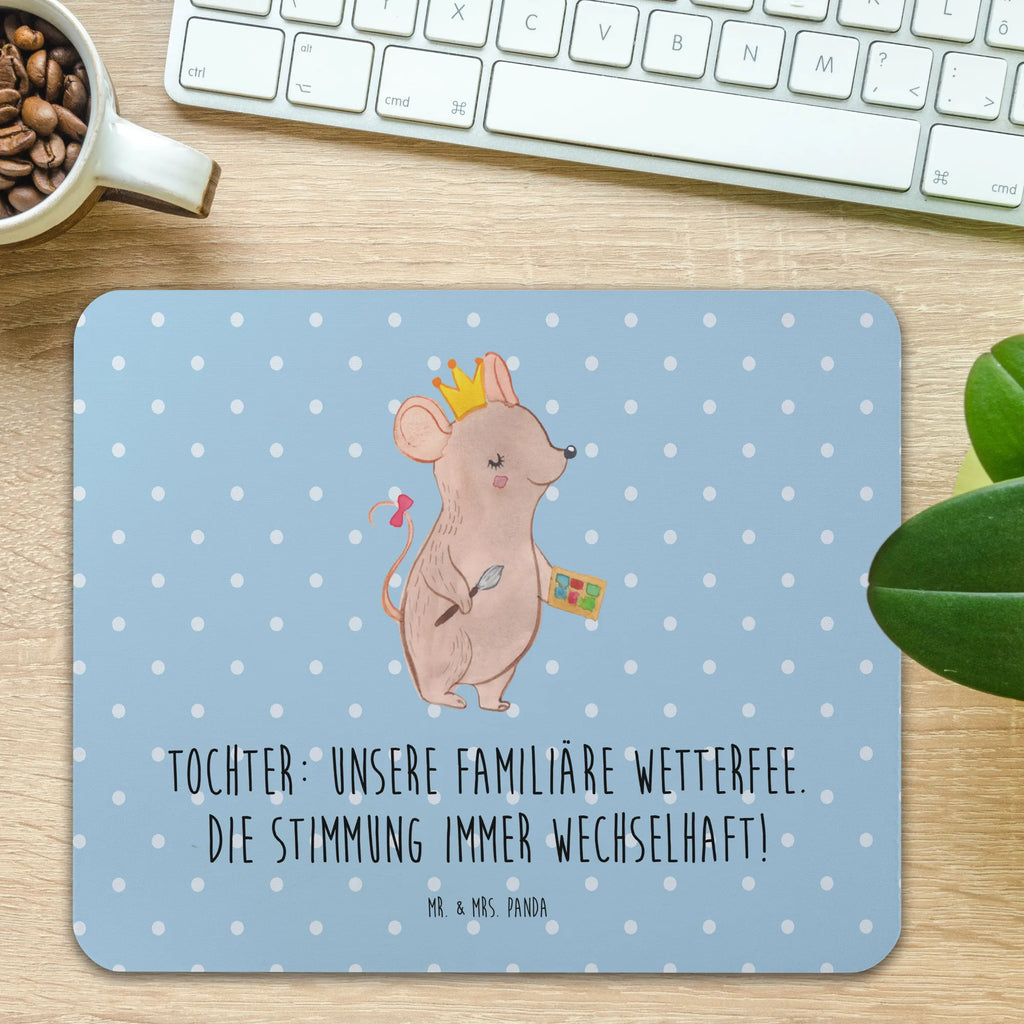 Mouse mat Tochter: Unsere familiäre Wetterfee. Die Stimmung immer wechselhaft! Mousepad, Computer zubehör, Einzigartiges Mauspad, Arbeitszimmer, Büroausstattung, Designer Mauspad, Mausunterlage, PC Zubehör, Mauspad, Mauspad Büro, Familie, Vatertag, Muttertag, Bruder, Schwester, Mama, Papa, Oma, Opa